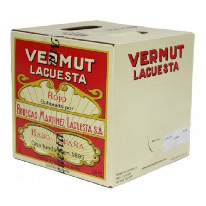 bodegas martínez lacuesta, vermouth lacuesta rojo bag box 5L en exclusivas ángel catalán